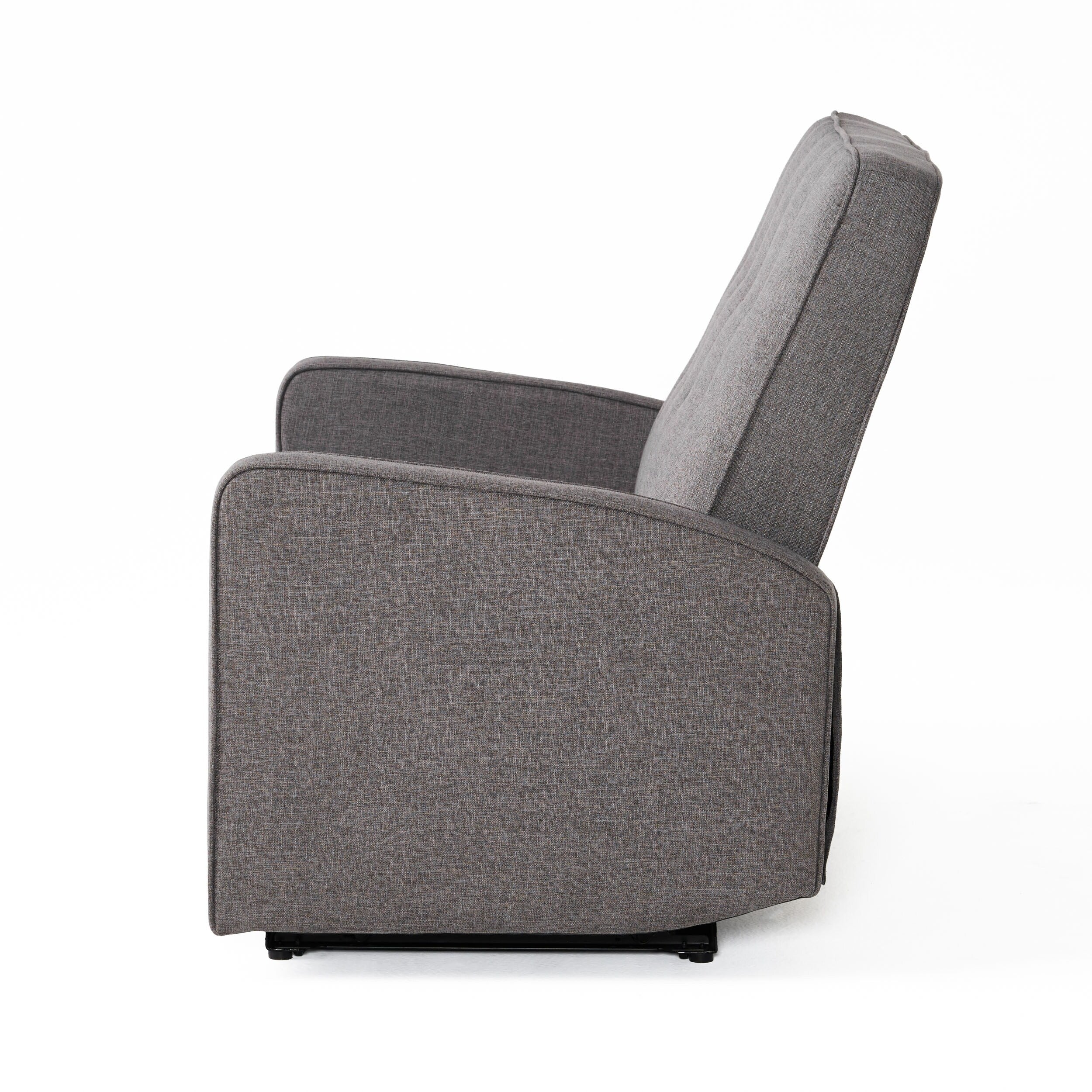 Causeuse capitonnée et rembourrée Roomfitters avec coussins confortables pour salon ou chambre, gris