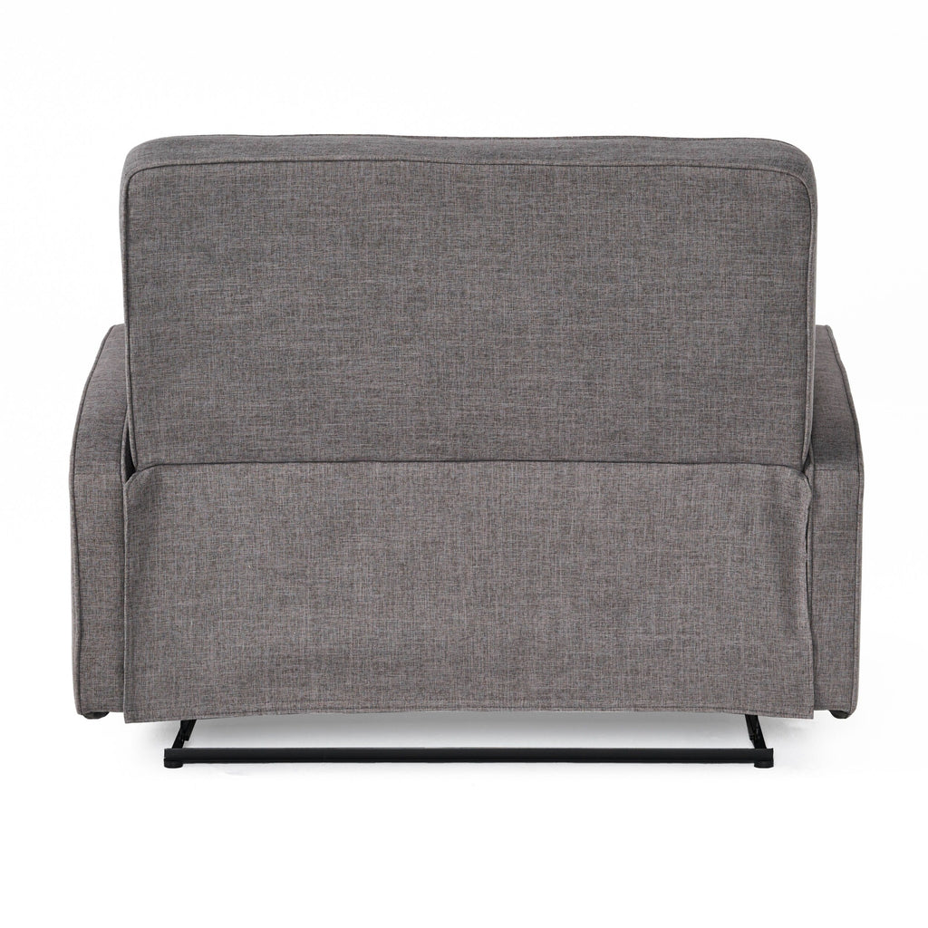 Causeuse capitonnée et rembourrée Roomfitters avec coussins confortables pour salon ou chambre, gris