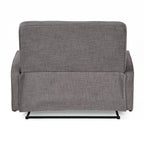 Causeuse capitonnée et rembourrée Roomfitters avec coussins confortables pour salon ou chambre, gris