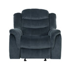 Fauteuil inclinable et planeur Roomfitters au design classique, en tissu peluche marron