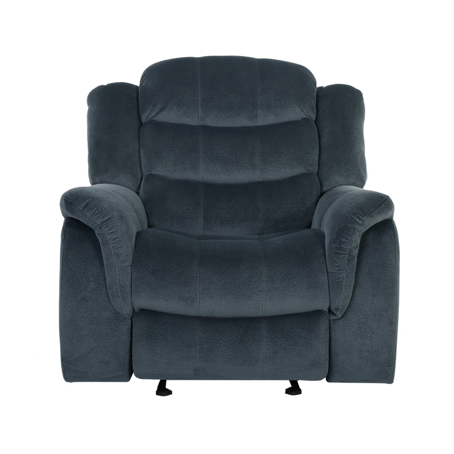 Fauteuil inclinable et planeur Roomfitters au design classique, en tissu peluche marron