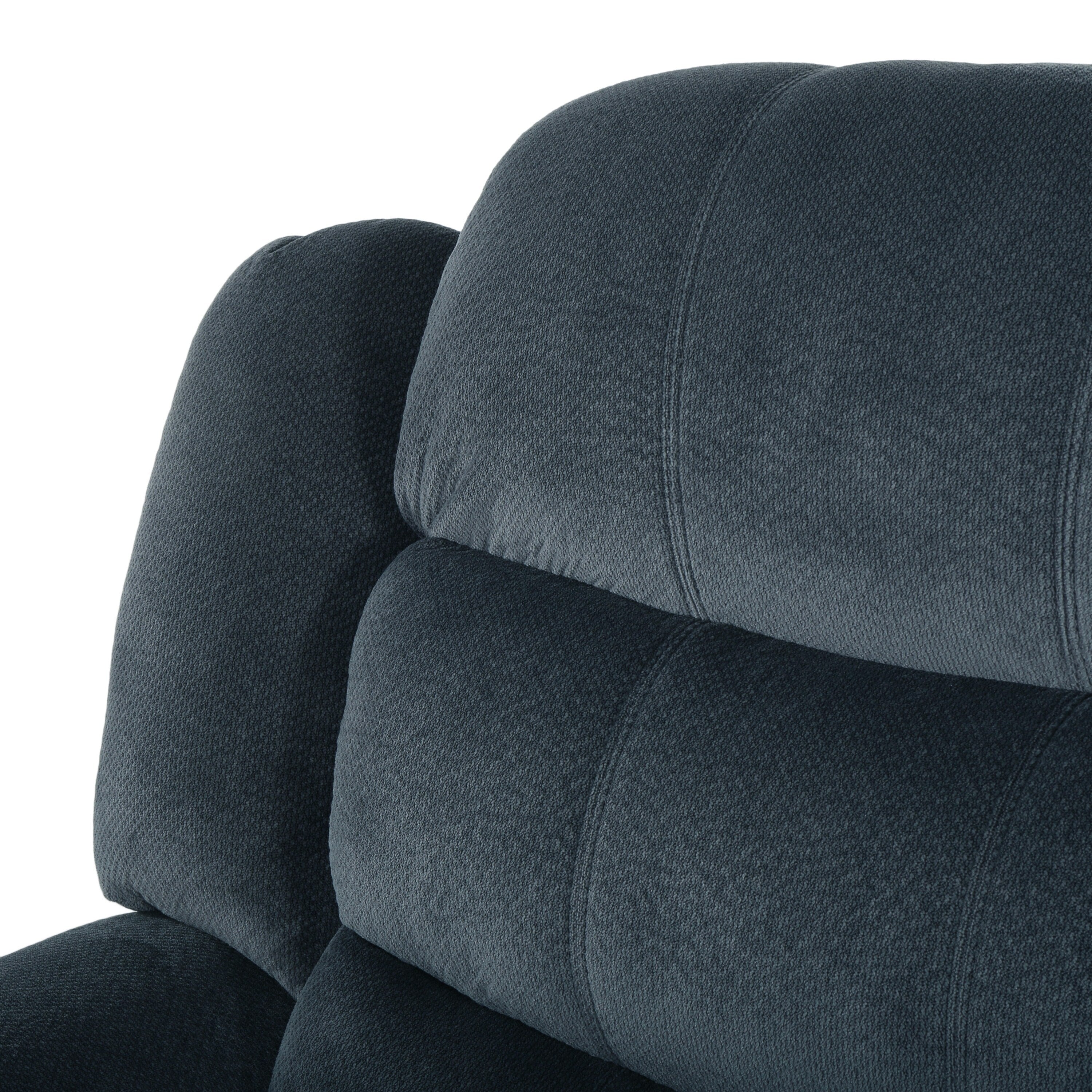 Fauteuil inclinable et planeur Roomfitters au design classique, en tissu peluche marron