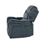 Fauteuil inclinable et planeur Roomfitters au design classique, en tissu peluche marron