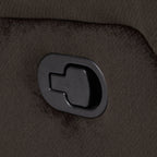 Fauteuil inclinable et planeur Roomfitters au design classique, en tissu peluche marron