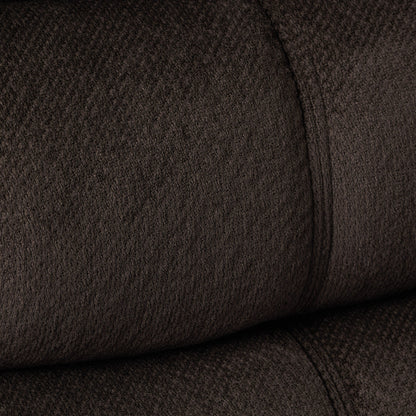 Fauteuil inclinable et planeur Roomfitters au design classique, en tissu peluche marron