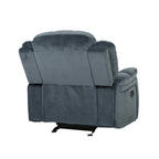 Fauteuil inclinable et planeur Roomfitters au design classique, en tissu peluche marron