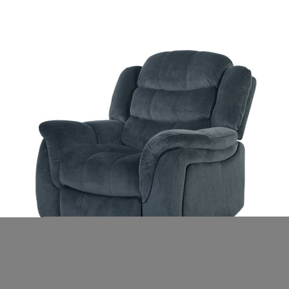 Fauteuil inclinable et planeur Roomfitters au design classique, en tissu peluche marron