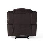Fauteuil inclinable et planeur Roomfitters au design classique, en tissu peluche marron