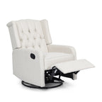 Fauteuil inclinable manuel au design classique de Roomfitters, pivotant à 360 degrés, idéal pour le salon