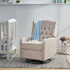 Fauteuil inclinable manuel au design classique de Roomfitters, pivotant à 360 degrés, idéal pour le salon
