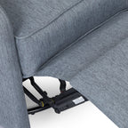 Fauteuil inclinable manuel au design classique de Roomfitters, pivotant à 360 degrés, idéal pour le salon