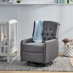 Fauteuil inclinable manuel au design classique de Roomfitters, pivotant à 360 degrés, idéal pour le salon