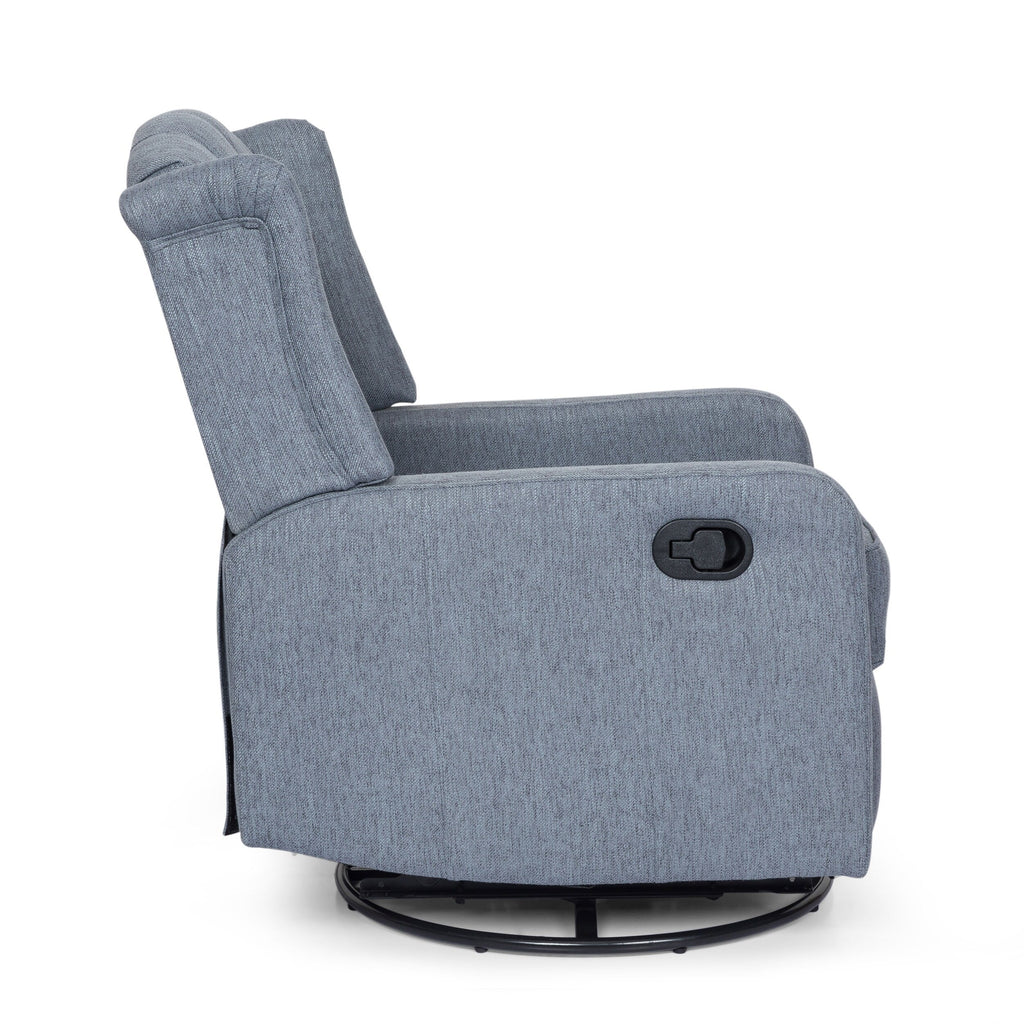 Fauteuil inclinable manuel au design classique de Roomfitters, pivotant à 360 degrés, idéal pour le salon