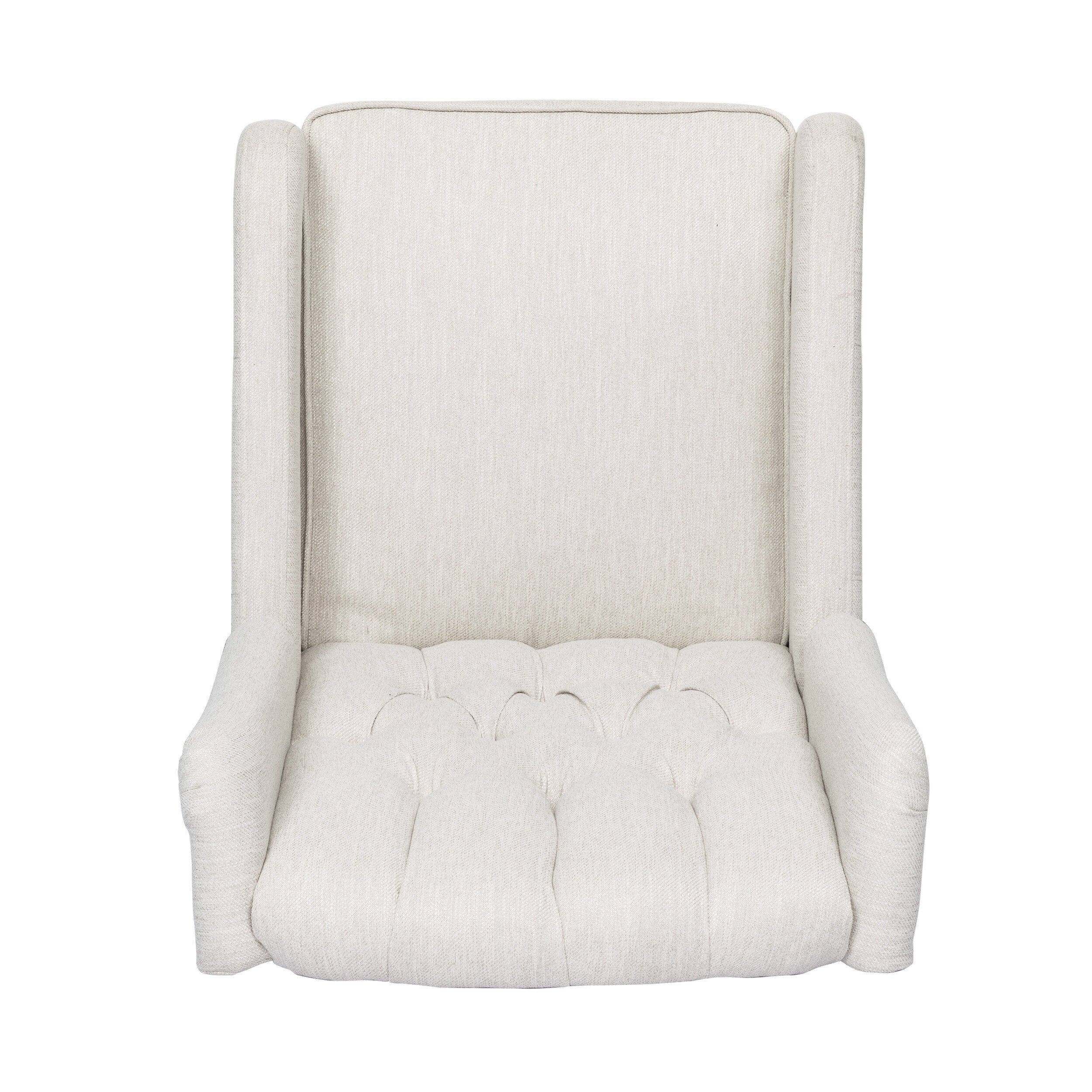Fauteuil inclinable manuel au design classique de Roomfitters, pivotant à 360 degrés, idéal pour le salon