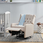 Fauteuil inclinable manuel au design classique de Roomfitters, pivotant à 360 degrés, idéal pour le salon
