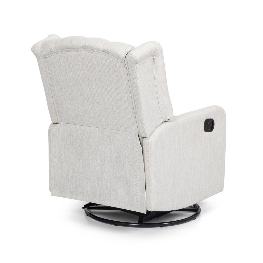 Fauteuil inclinable manuel au design classique de Roomfitters, pivotant à 360 degrés, idéal pour le salon