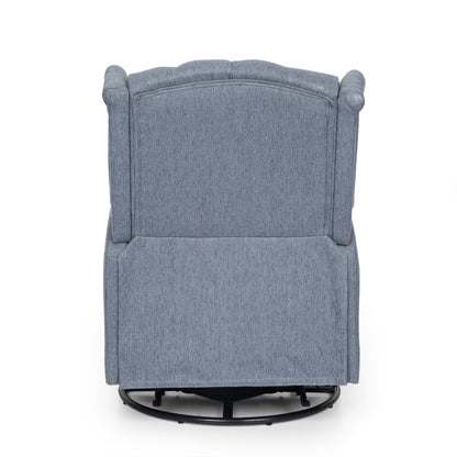Fauteuil inclinable manuel au design classique de Roomfitters, pivotant à 360 degrés, idéal pour le salon