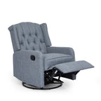 Fauteuil inclinable manuel au design classique de Roomfitters, pivotant à 360 degrés, idéal pour le salon