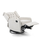 Fauteuil inclinable manuel au design classique de Roomfitters, pivotant à 360 degrés, idéal pour le salon
