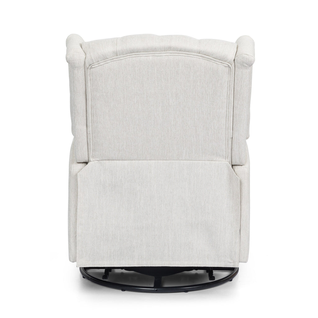 Fauteuil inclinable manuel au design classique de Roomfitters, pivotant à 360 degrés, idéal pour le salon
