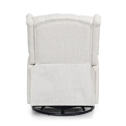 Fauteuil inclinable manuel au design classique de Roomfitters, pivotant à 360 degrés, idéal pour le salon