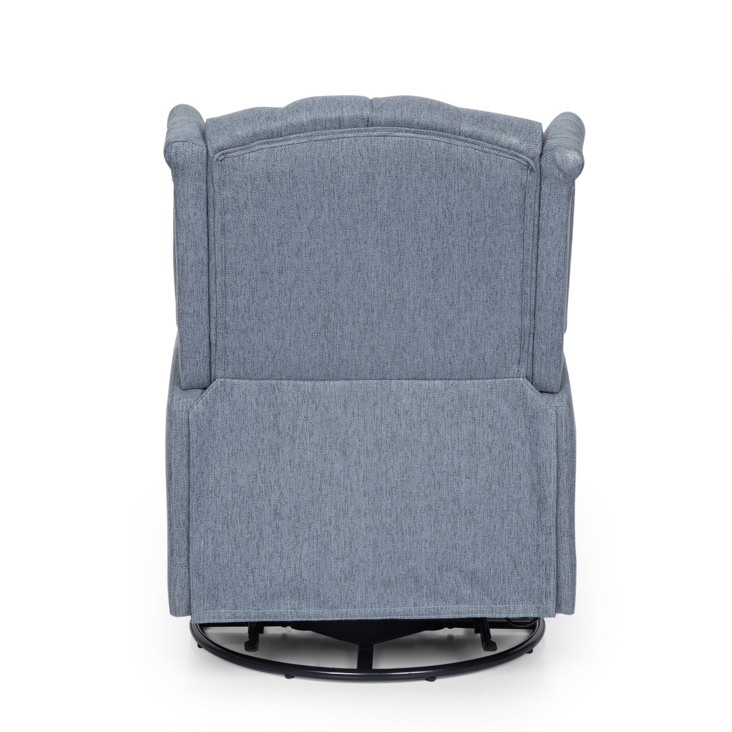 Fauteuil inclinable manuel au design classique de Roomfitters, pivotant à 360 degrés, idéal pour le salon