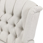Fauteuil inclinable manuel au design classique de Roomfitters, pivotant à 360 degrés, idéal pour le salon
