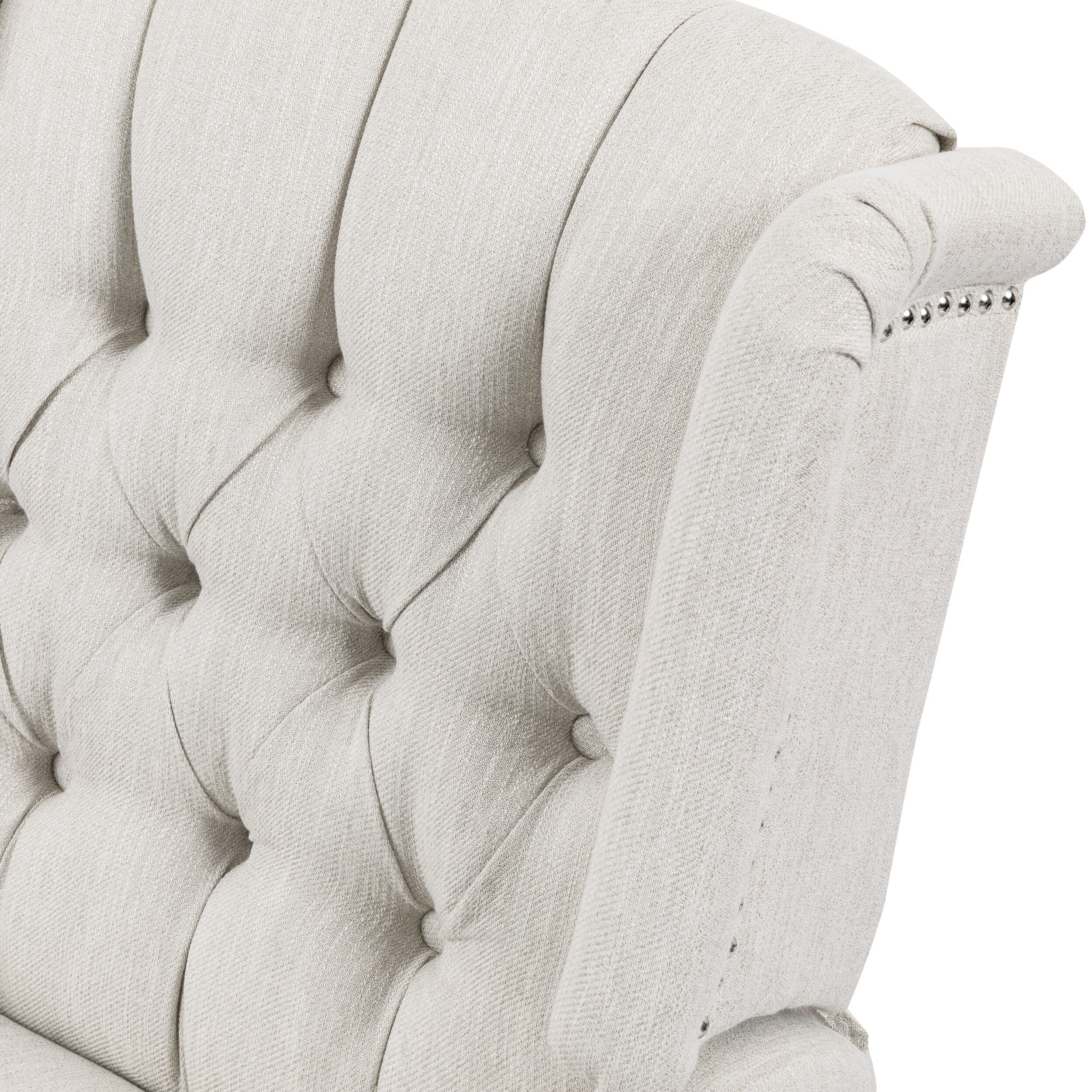 Fauteuil inclinable manuel au design classique de Roomfitters, pivotant à 360 degrés, idéal pour le salon