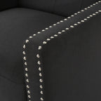 Fauteuil inclinable classique en tissu Roomfitters, élégant et confortable pour salon et chambre à coucher