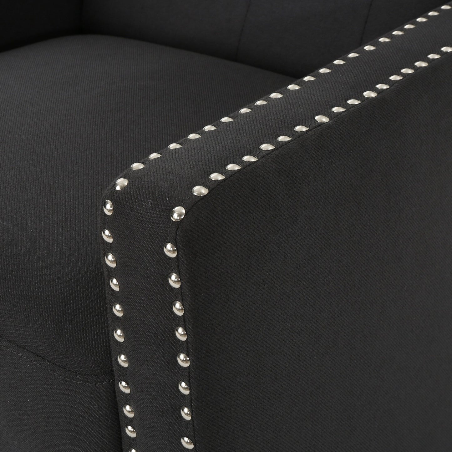 Fauteuil inclinable classique en tissu Roomfitters, élégant et confortable pour salon et chambre à coucher