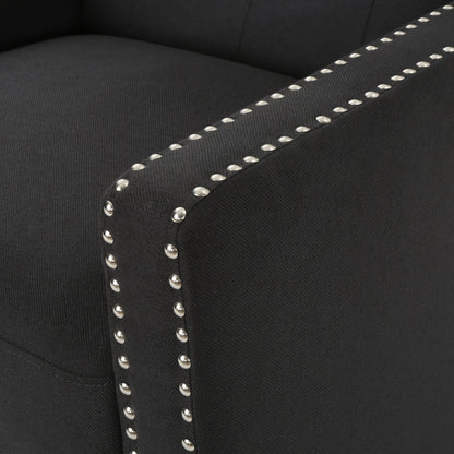 Fauteuil inclinable classique en tissu Roomfitters, élégant et confortable pour salon et chambre à coucher