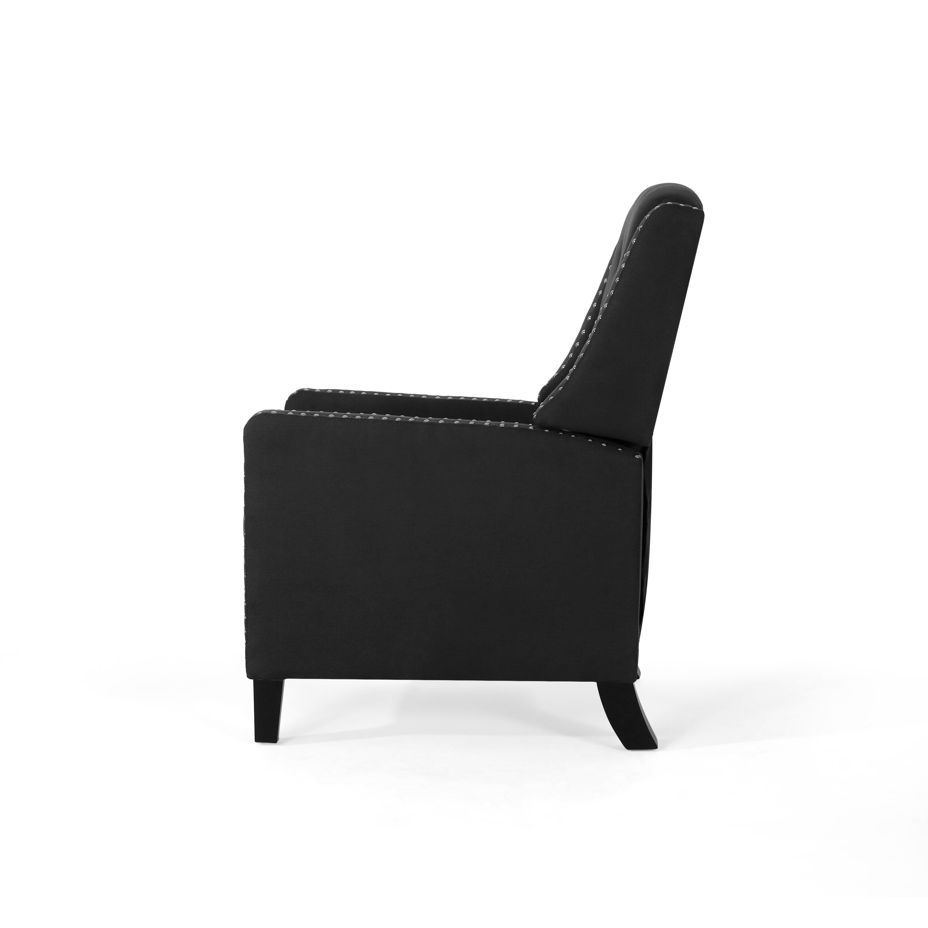 Fauteuil inclinable classique en tissu Roomfitters, élégant et confortable pour salon et chambre à coucher