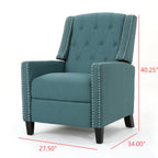 Fauteuil inclinable classique en tissu Roomfitters, élégant et confortable pour salon et chambre à coucher