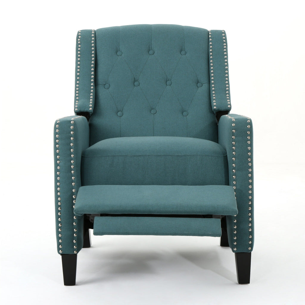 Fauteuil inclinable classique en tissu Roomfitters, élégant et confortable pour salon et chambre à coucher