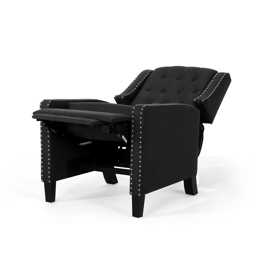 Fauteuil inclinable classique en tissu Roomfitters, élégant et confortable pour salon et chambre à coucher