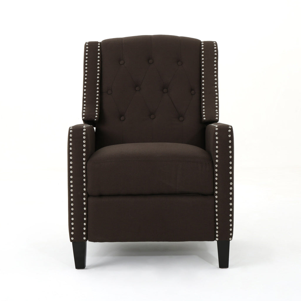 Fauteuil inclinable classique en tissu Roomfitters, élégant et confortable pour salon et chambre à coucher