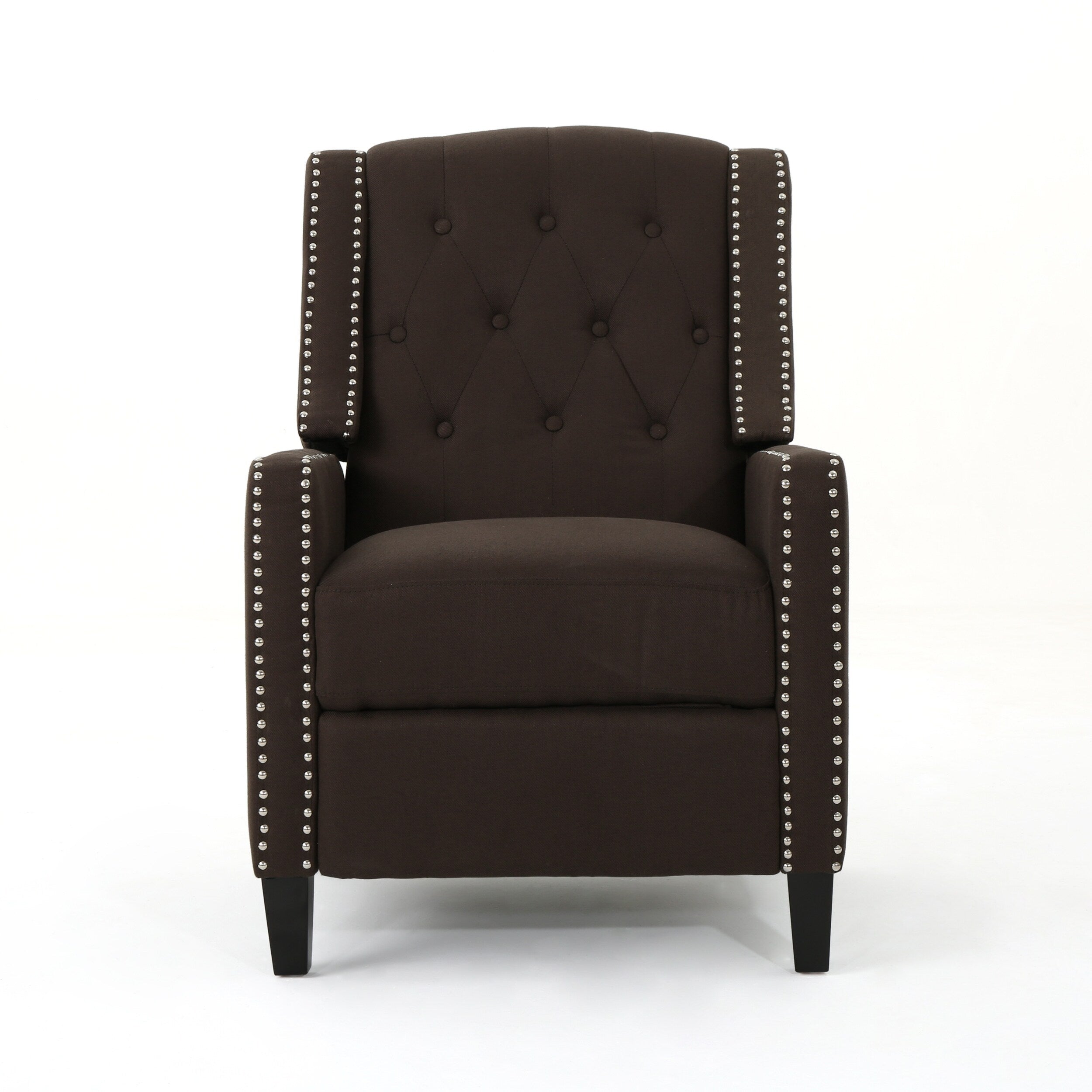 Fauteuil inclinable classique en tissu Roomfitters, élégant et confortable pour salon et chambre à coucher