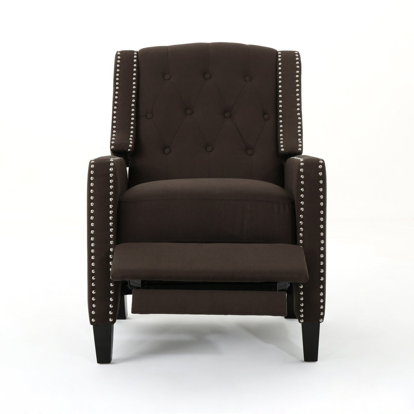 Fauteuil inclinable classique en tissu Roomfitters, élégant et confortable pour salon et chambre à coucher