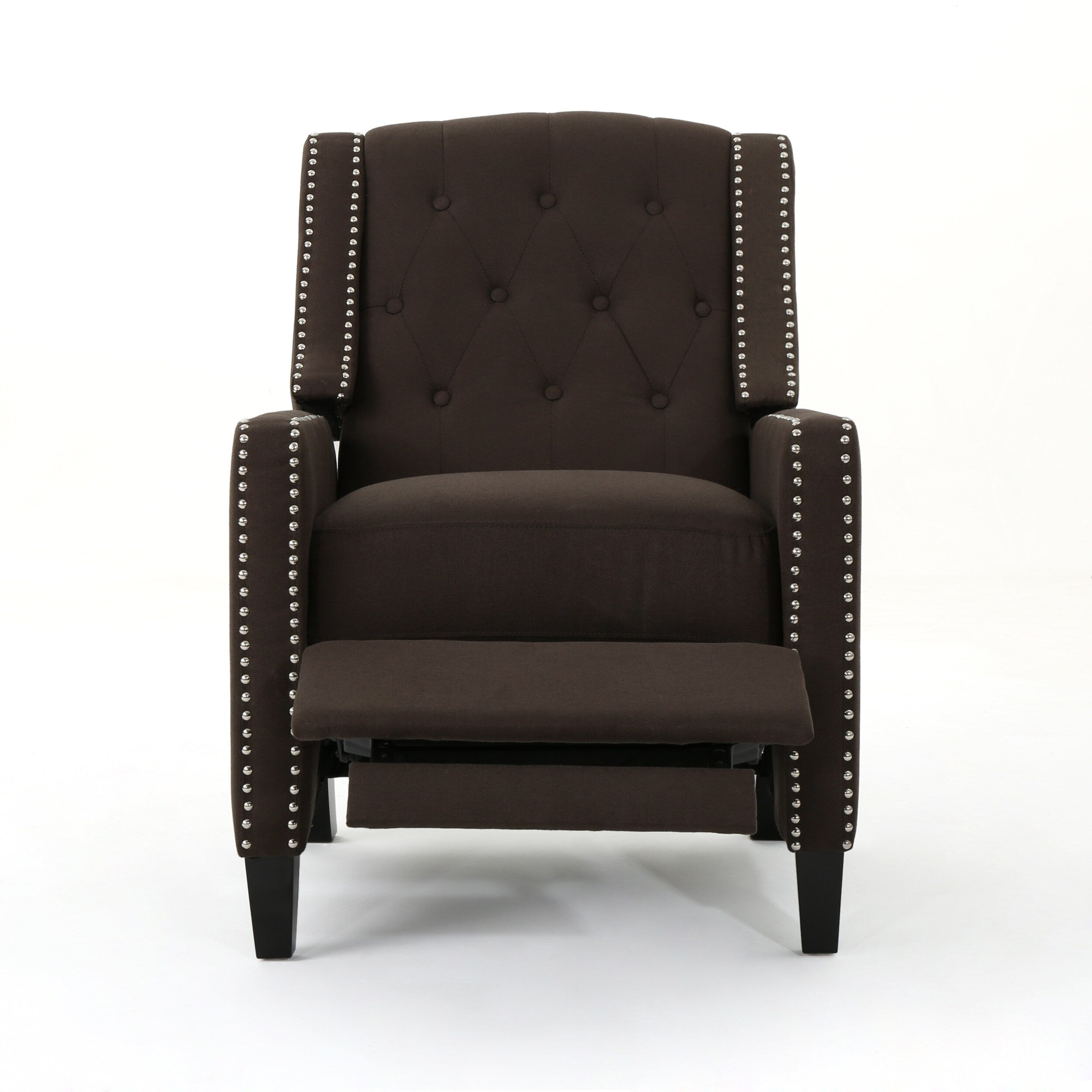 Fauteuil inclinable classique en tissu Roomfitters, élégant et confortable pour salon et chambre à coucher