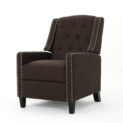 Fauteuil inclinable classique en tissu Roomfitters, élégant et confortable pour salon et chambre à coucher
