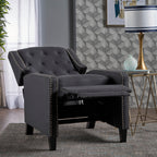 Fauteuil inclinable classique en tissu Roomfitters, élégant et confortable pour salon et chambre à coucher
