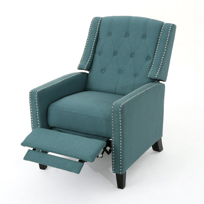 Fauteuil inclinable classique en tissu Roomfitters, élégant et confortable pour salon et chambre à coucher