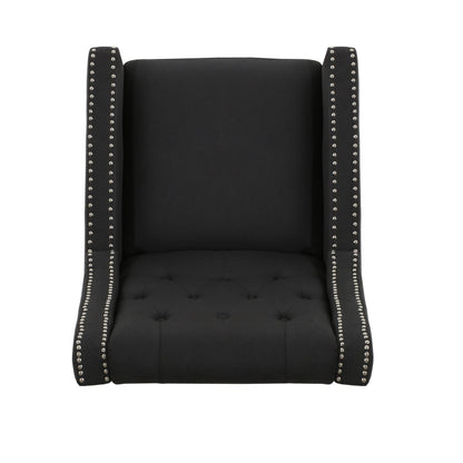 Fauteuil inclinable classique en tissu Roomfitters, élégant et confortable pour salon et chambre à coucher