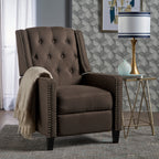 Fauteuil inclinable classique en tissu Roomfitters, élégant et confortable pour salon et chambre à coucher