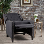 Fauteuil inclinable classique en tissu Roomfitters, élégant et confortable pour salon et chambre à coucher