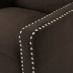 Fauteuil inclinable classique en tissu Roomfitters, élégant et confortable pour salon et chambre à coucher