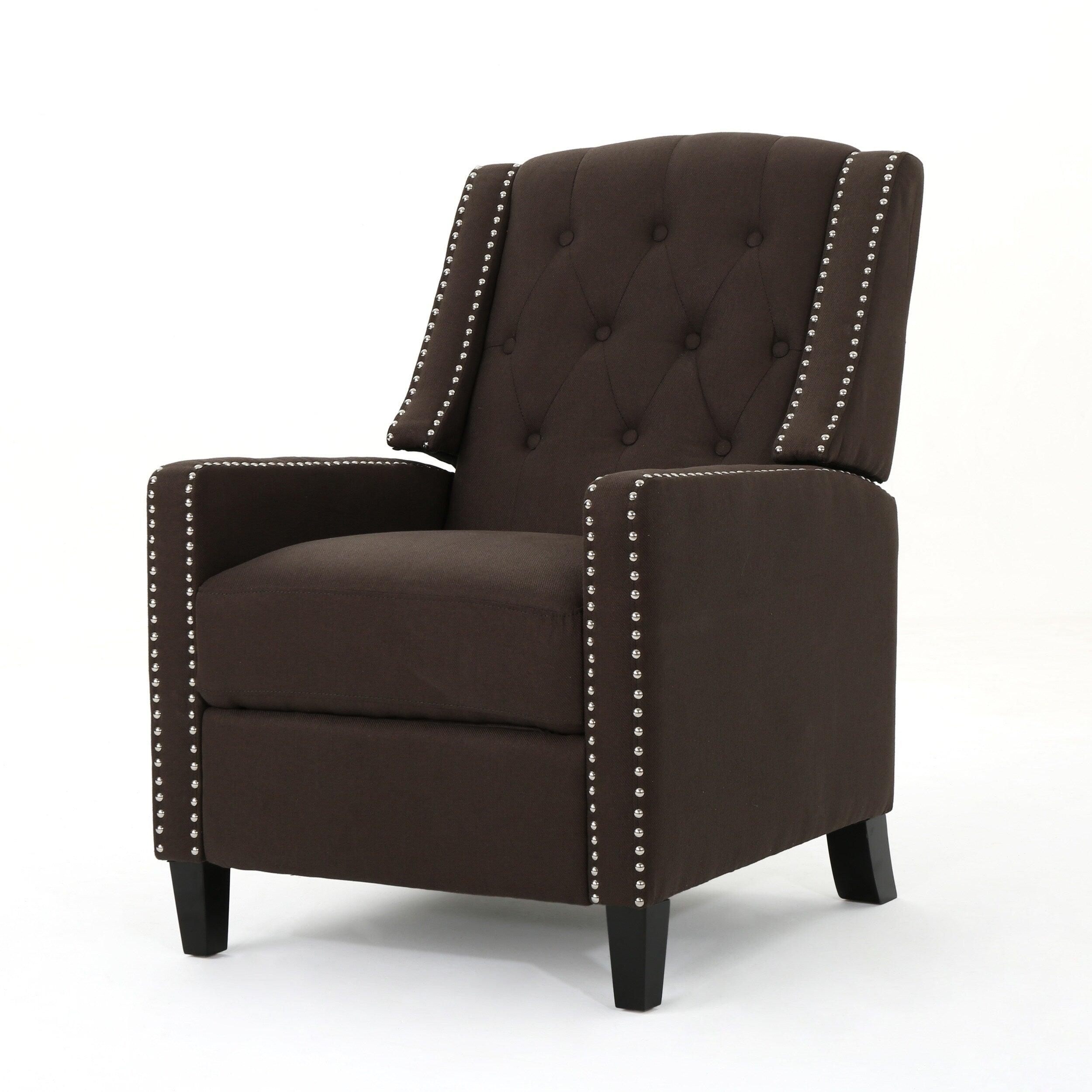 Fauteuil inclinable classique en tissu Roomfitters, élégant et confortable pour salon et chambre à coucher