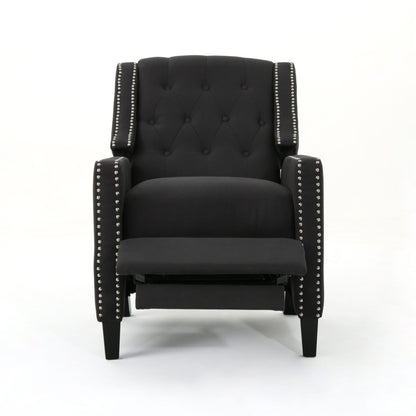 Fauteuil inclinable classique en tissu Roomfitters, élégant et confortable pour salon et chambre à coucher