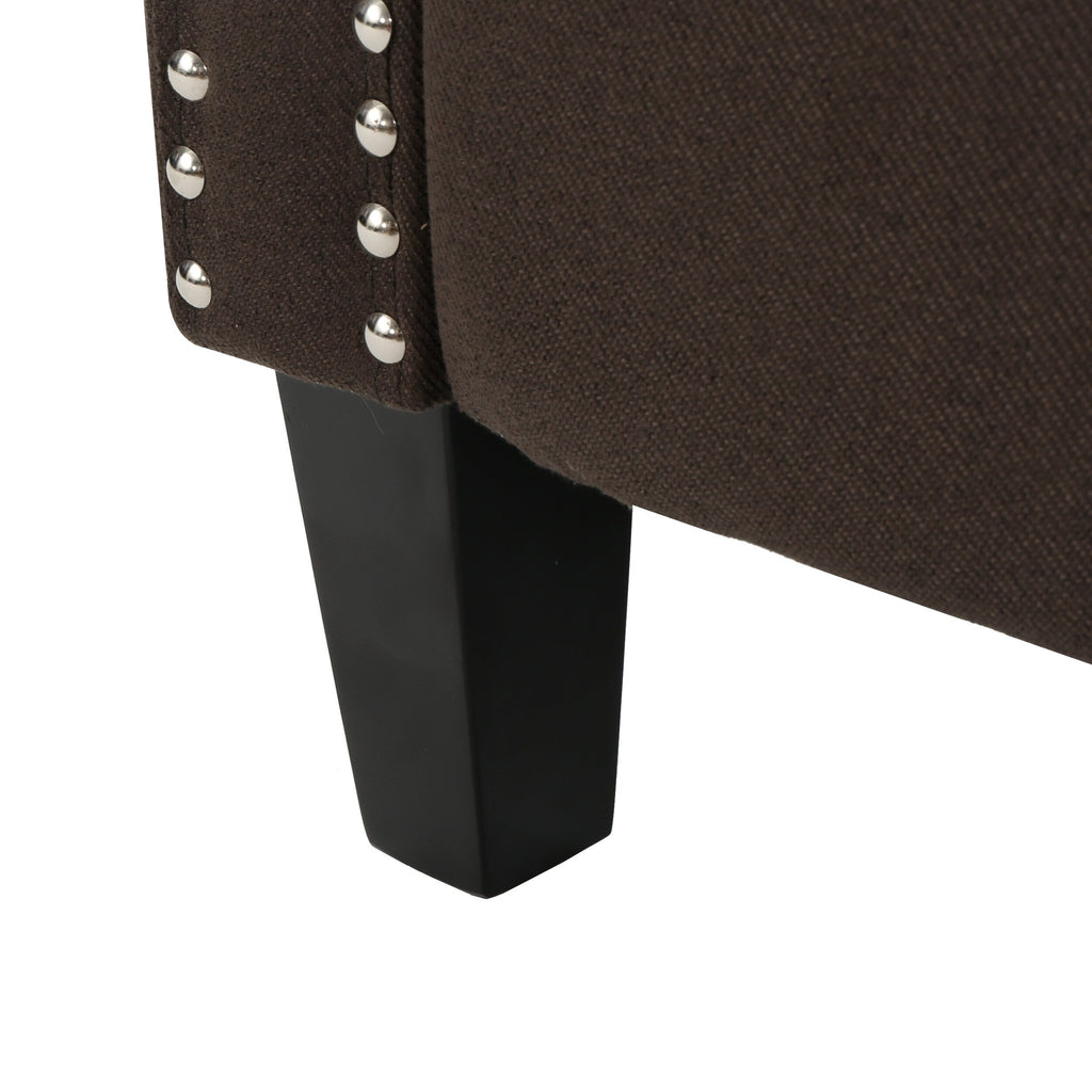 Fauteuil inclinable classique en tissu Roomfitters, élégant et confortable pour salon et chambre à coucher
