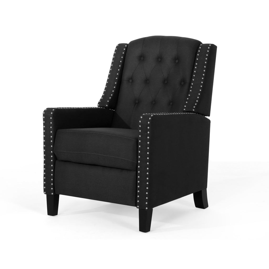 Fauteuil inclinable classique en tissu Roomfitters, élégant et confortable pour salon et chambre à coucher
